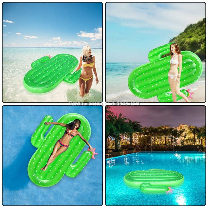 家族の楽しいカクトスプール フローティング 非ファタラート PVC 夏のパーティー フローティング 湖のために