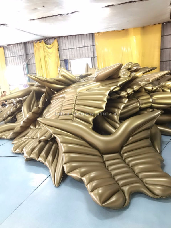 バターフライの翼 膨張式プール浮遊機 250×180cm オーダーメイド ロゴ エンジェル翼 プール浮遊機