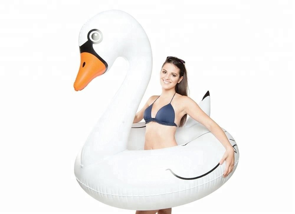 スワン フロート 充気式 泳輪 100kg から 500kg 水泳チューブ 大人 子供