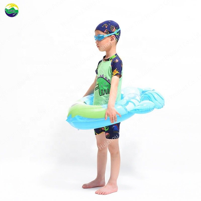 0.25mm 充気式 屋外プール フローティングチューブ 魚 プール 玩具 水泳 ボート 8.7インチ