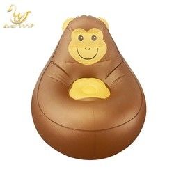 LC チンパンジー 動物デザイン 膨張式 折りたたむラウンジ 膨張式 ソファ 椅子 ソファ リモコンライト
