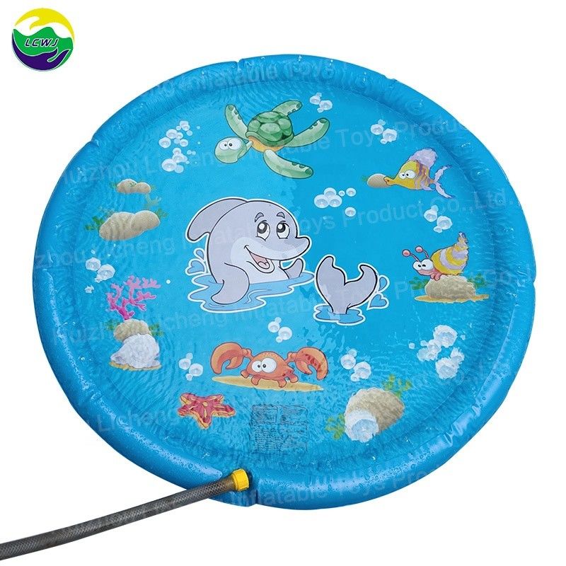 68インチ 充氣式スプリングラー トイ オーダーメイド 水スプリングラー プールマット 屋外パーティー