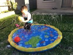 屋外裏庭 充気式スプリングル トイ 夏の楽しいスプラッシュ 遊びのマット 幼児のための
