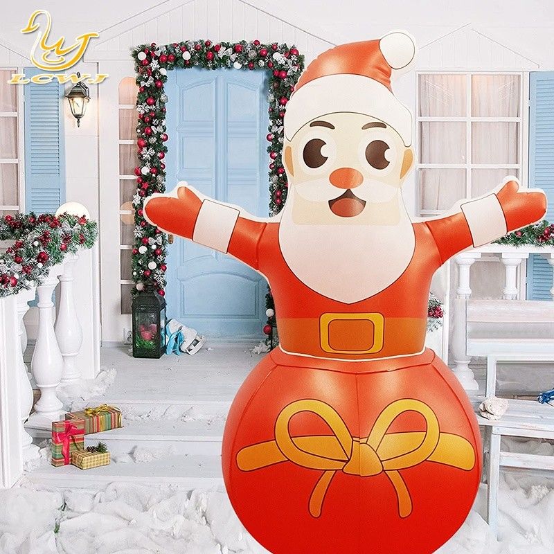 ロリーポリ エア ブローアップ サンタクロース クリスマス 充電式飾り LEDライト