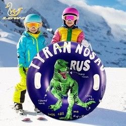 LC 子供 冬 屋外 楽しい 恐竜 T-レックス スレード 折りたたむ 雪 成人 携帯 スレード Pvc スノーチューブ