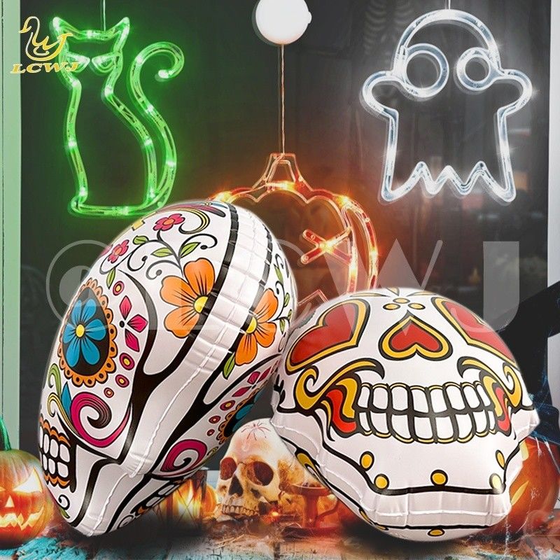 ソフトボールのファンの必需品 ハロウィーンの充電式 砂糖の頭蓋骨飾り